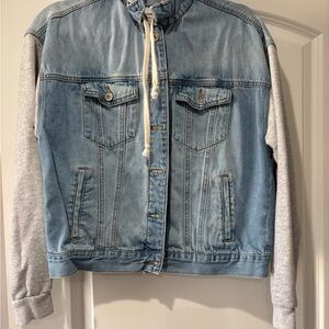 Forever 21 Denim Jacket with Gray Accents